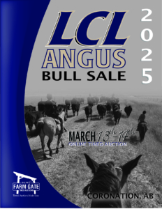 LCL Angus Bull Sale Catalogue Cover Design